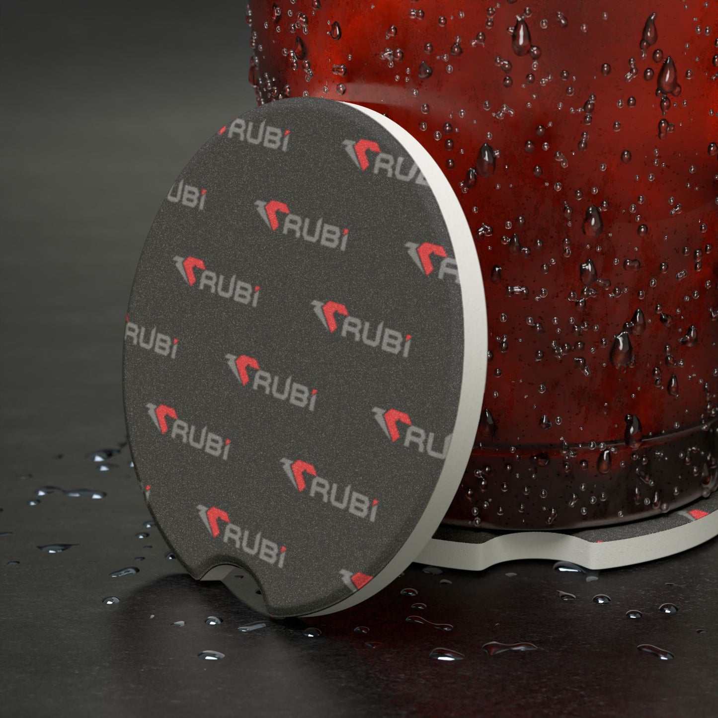 Soapstone Car Coaster - Personalized Vehicle Accessory for Car Enthusiasts