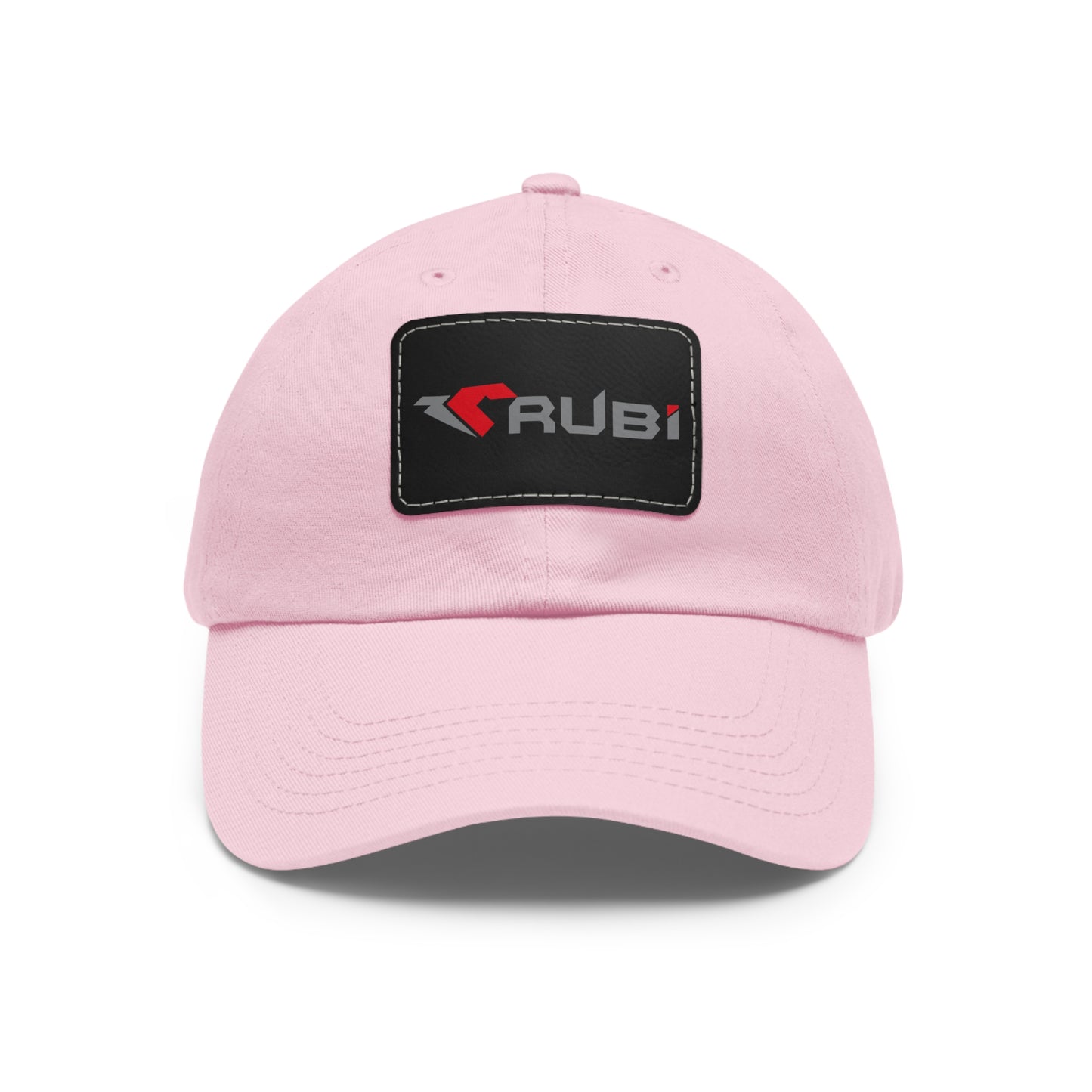 Dad Hat with Leather Patch (Rectangle)