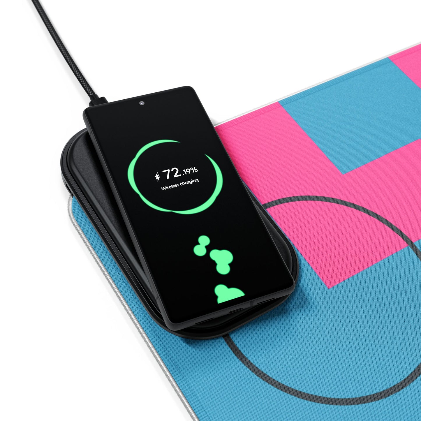 LED Gaming Mouse Pad with Wireless Charging