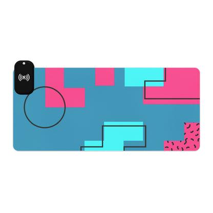 LED Gaming Mouse Pad with Wireless Charging
